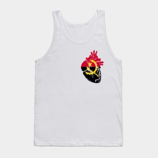 Angolan flag heart Tank Top